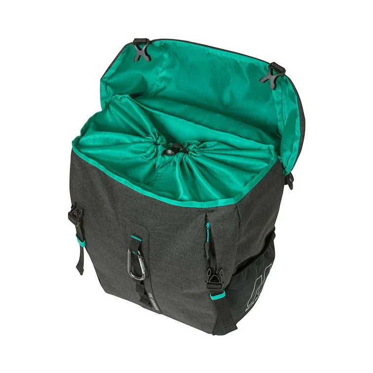 Basil Discovery 365D Einzel-Gepäckträgertasche M 9l schwarz/türkis - Image 3