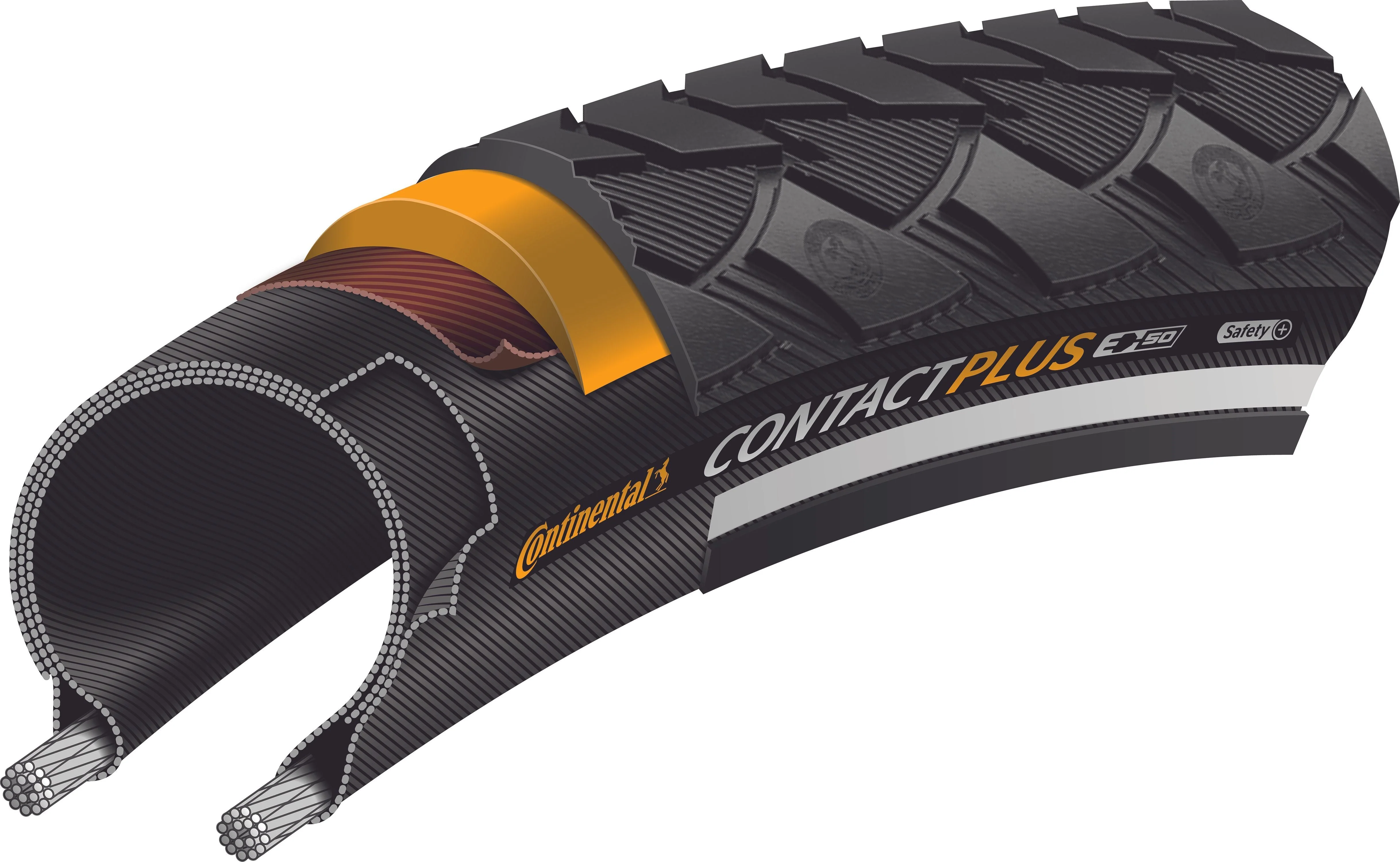 Continental Contact Plus Drahtreifen SafetyPlus Breaker 28" Reflex - Image 3