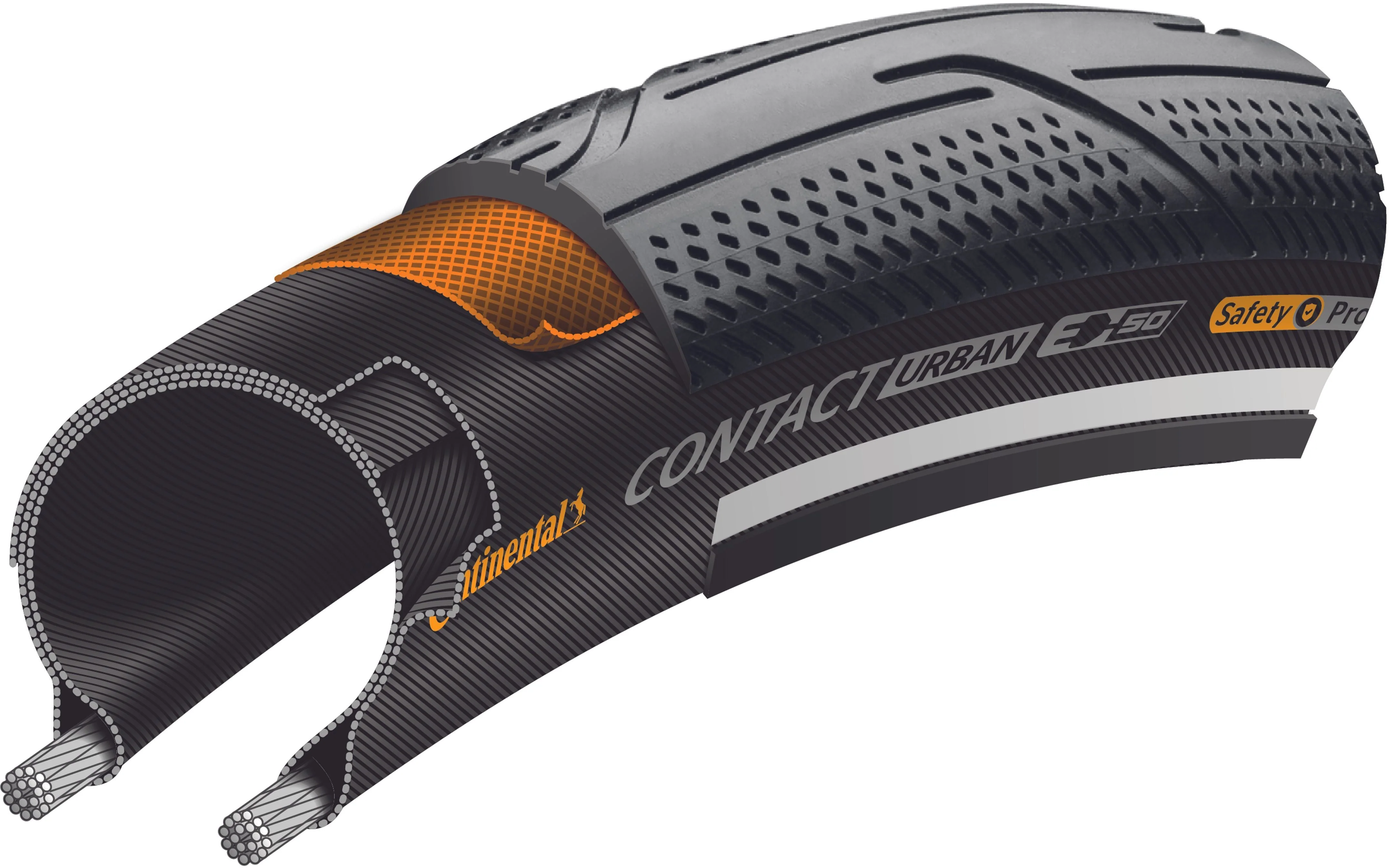 Continental Contact Urban Drahtreifen 20x2.00" Reflex E-50 schwarz - Image 3