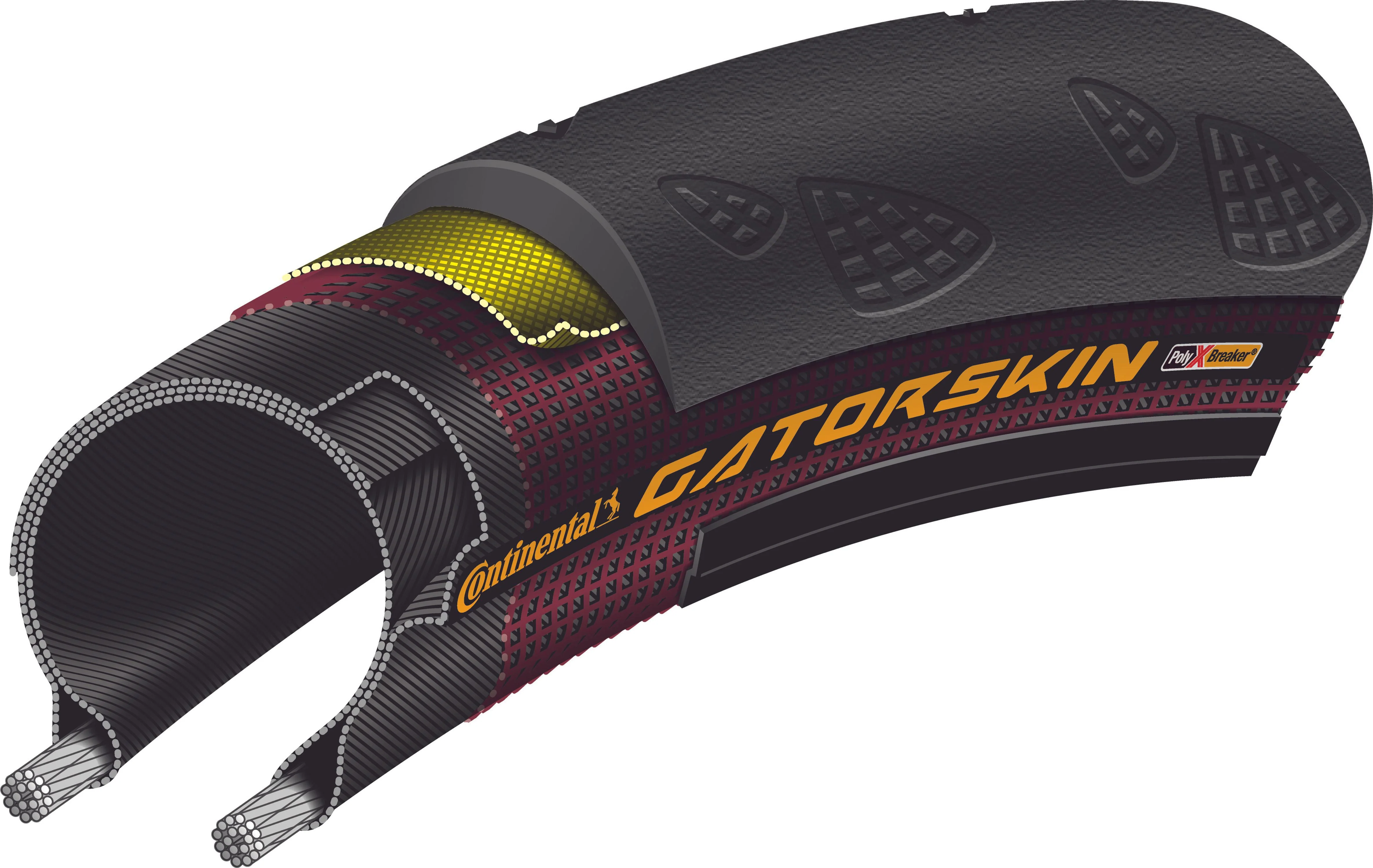 Continental GatorSkin Drahtreifen 26x1 1/8" PolyX Breaker - Image 3