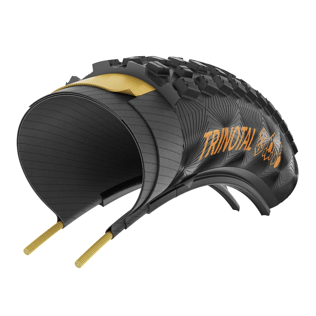 Continental Trinotal Trail Grip Falt 28" Faltreifen  schwarz / schwarz skin - Image 2
