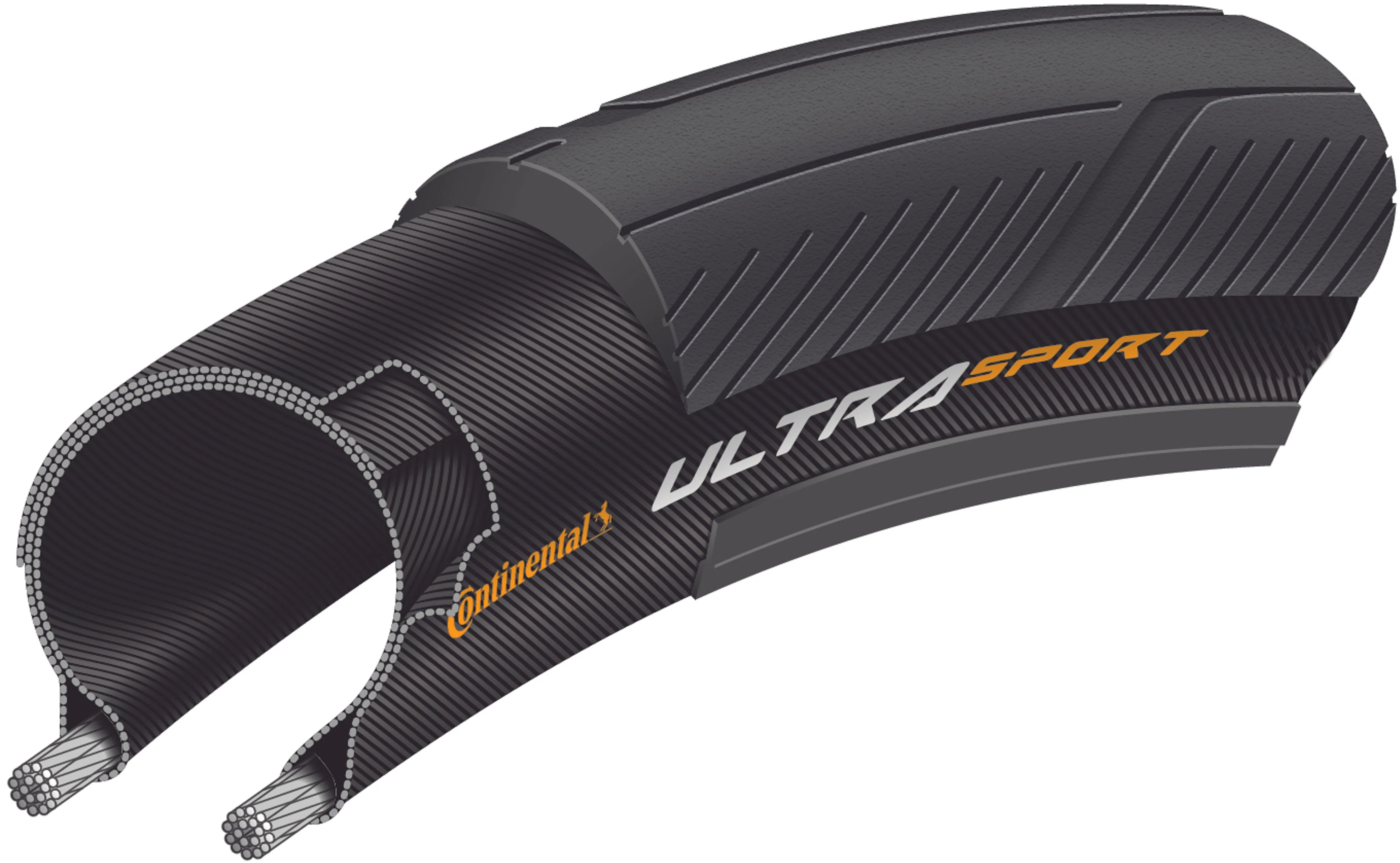 Continental Ultra Sport III Performance Faltreifen 700x23C schwarz - Image 3