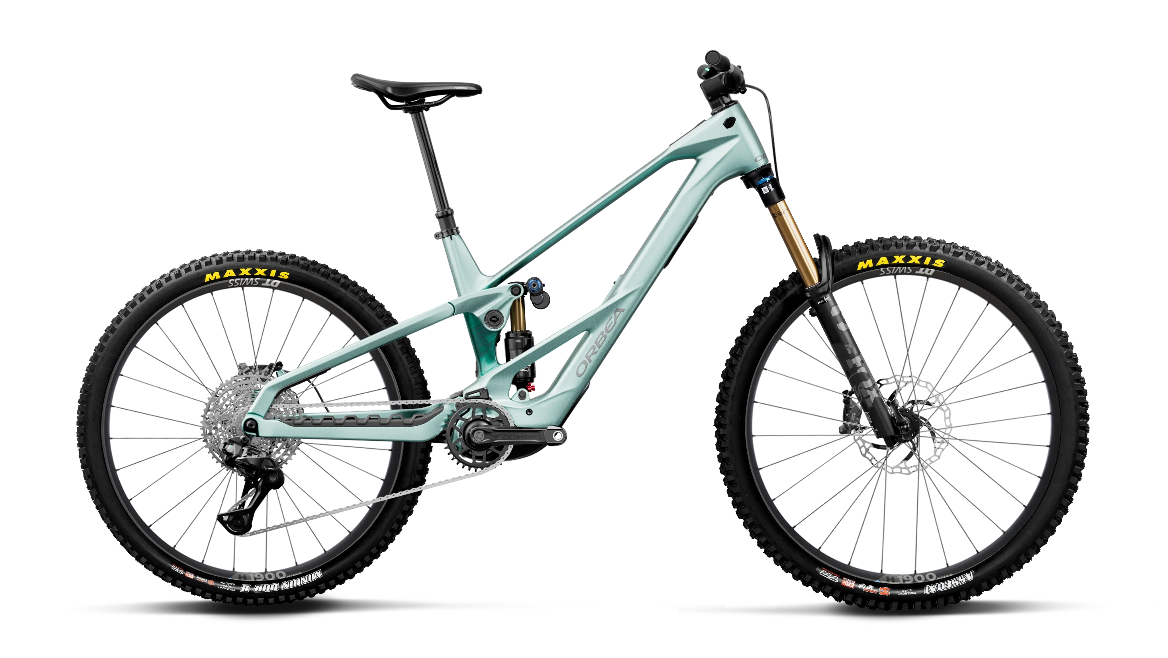Orbea WILD LT M10 MULLET Smooth Silver (Matt) - Escape Green C. View (Gloss) (2027)