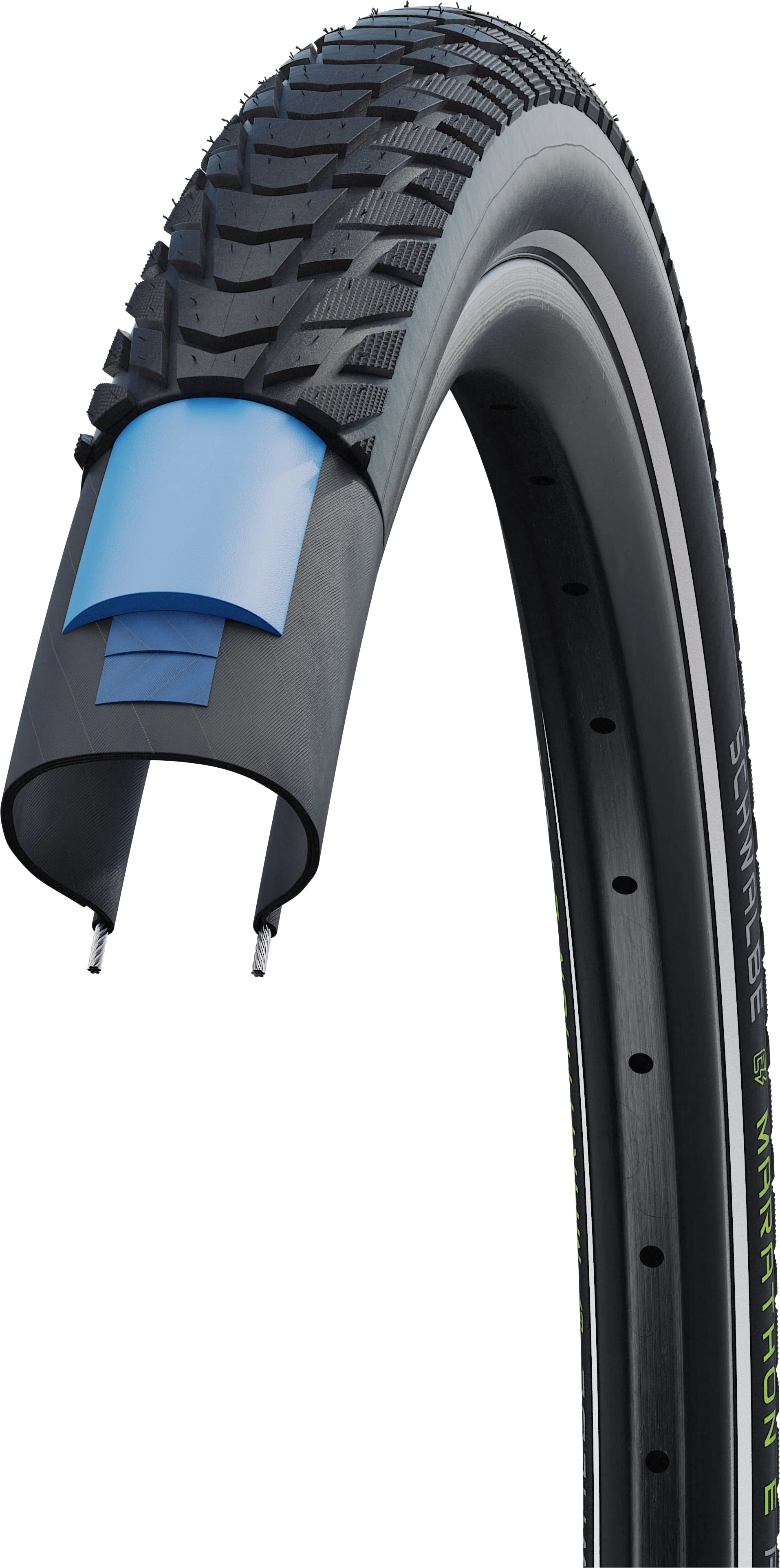 Schwalbe Marathon E-Plus Perform Drahtreifen 28x1.50" Smart DualGuard E-50 Addix E Reflex schwarz - Image 4