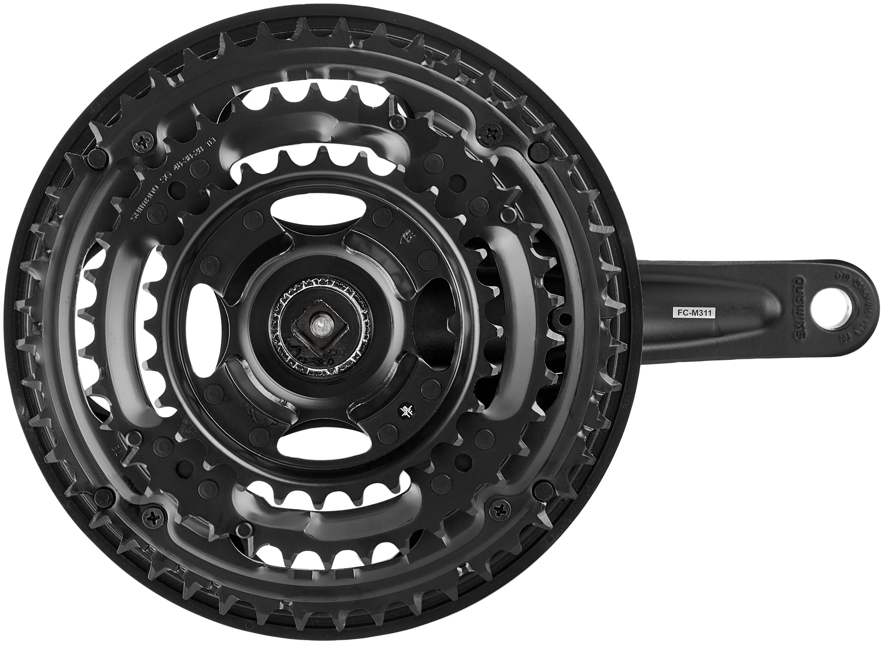 Shimano Altus FC-M311 Kurbelgarnitur 48/38/28 schwarz - Image 3