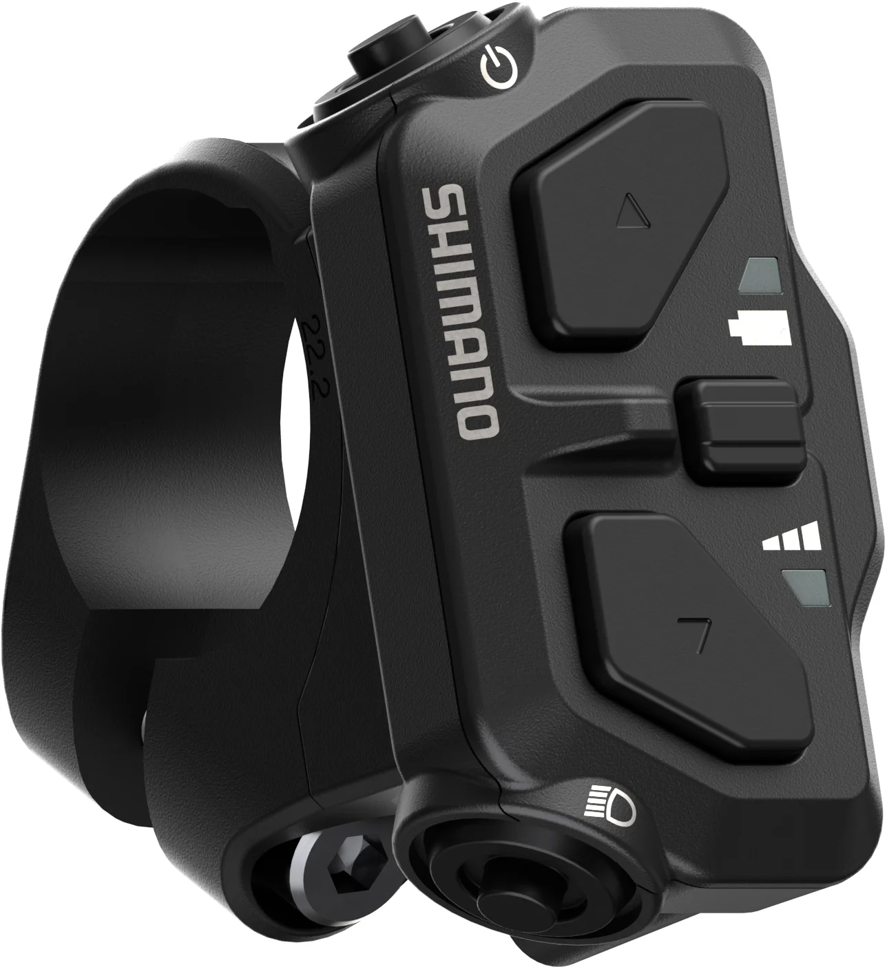 Shimano Schalter E-Bike Systems S-WEN600-L Schelle 35,0 mm mit 31,8 mm Adapter - Image 2