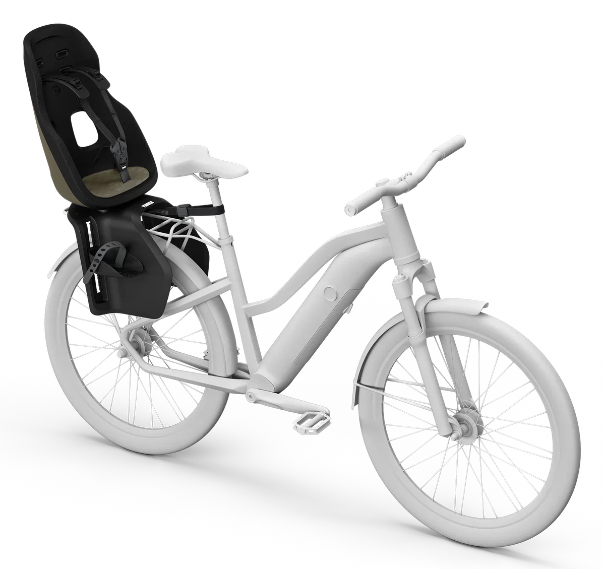 Thule Yepp Nexxt 2 Maxi Kindersitz Gepäckträger-Montage Deep Khaki - Image 3