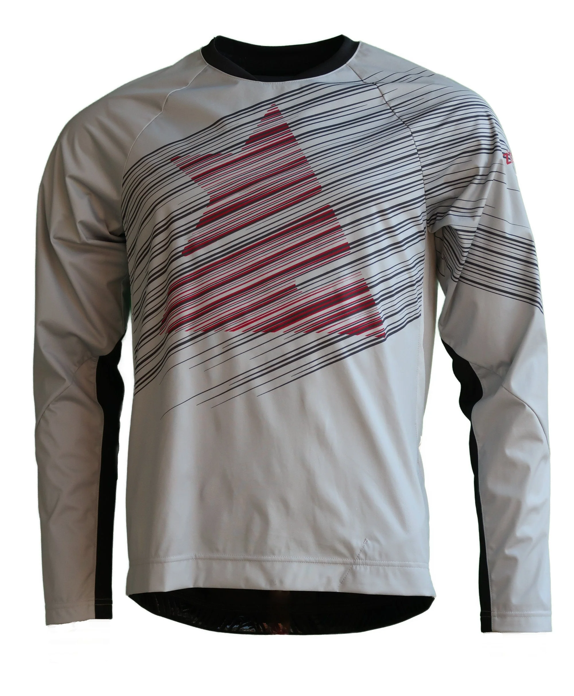 Zimtstern ProTechZonez Shirt LS Men Glacier Grey/Pirate Black